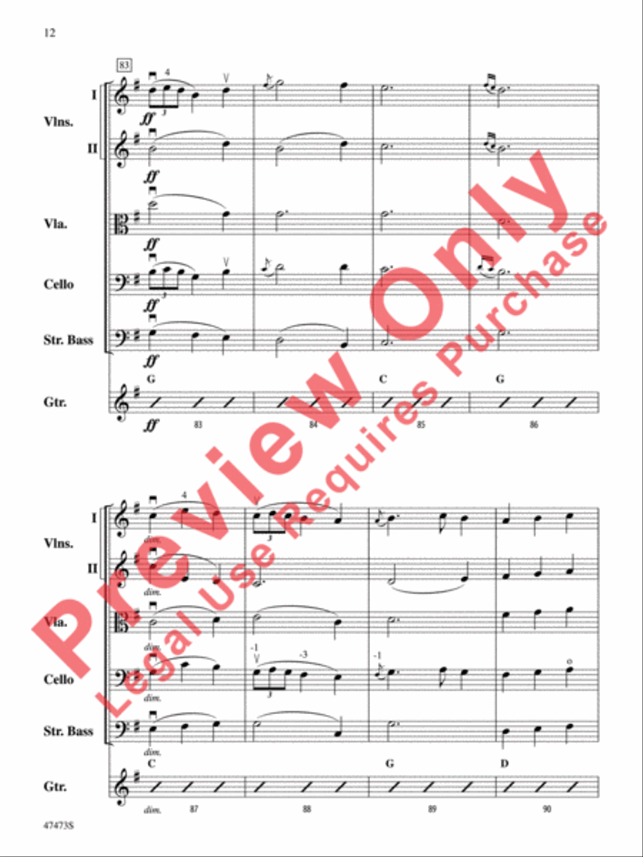 Josephine's Waltz String Orchestra scores gallery preview page 13