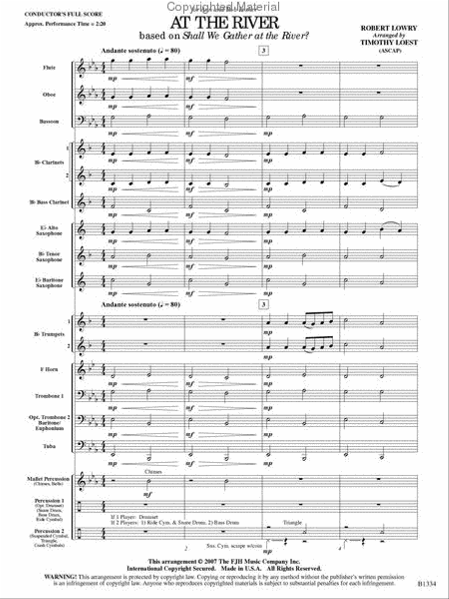 At the River Concert Band scores gallery preview page 2