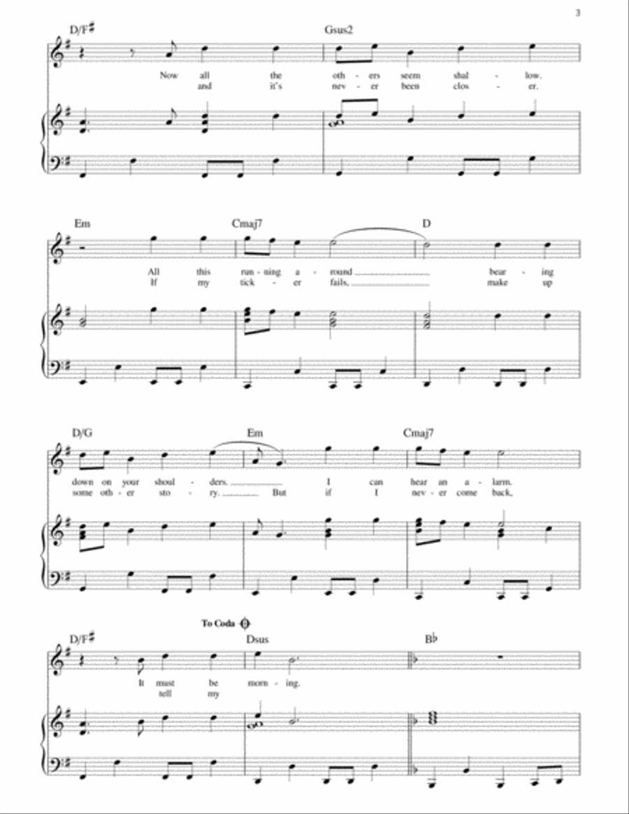 Let It Happen Voice Digital Sheet Music Sheet Music Plus