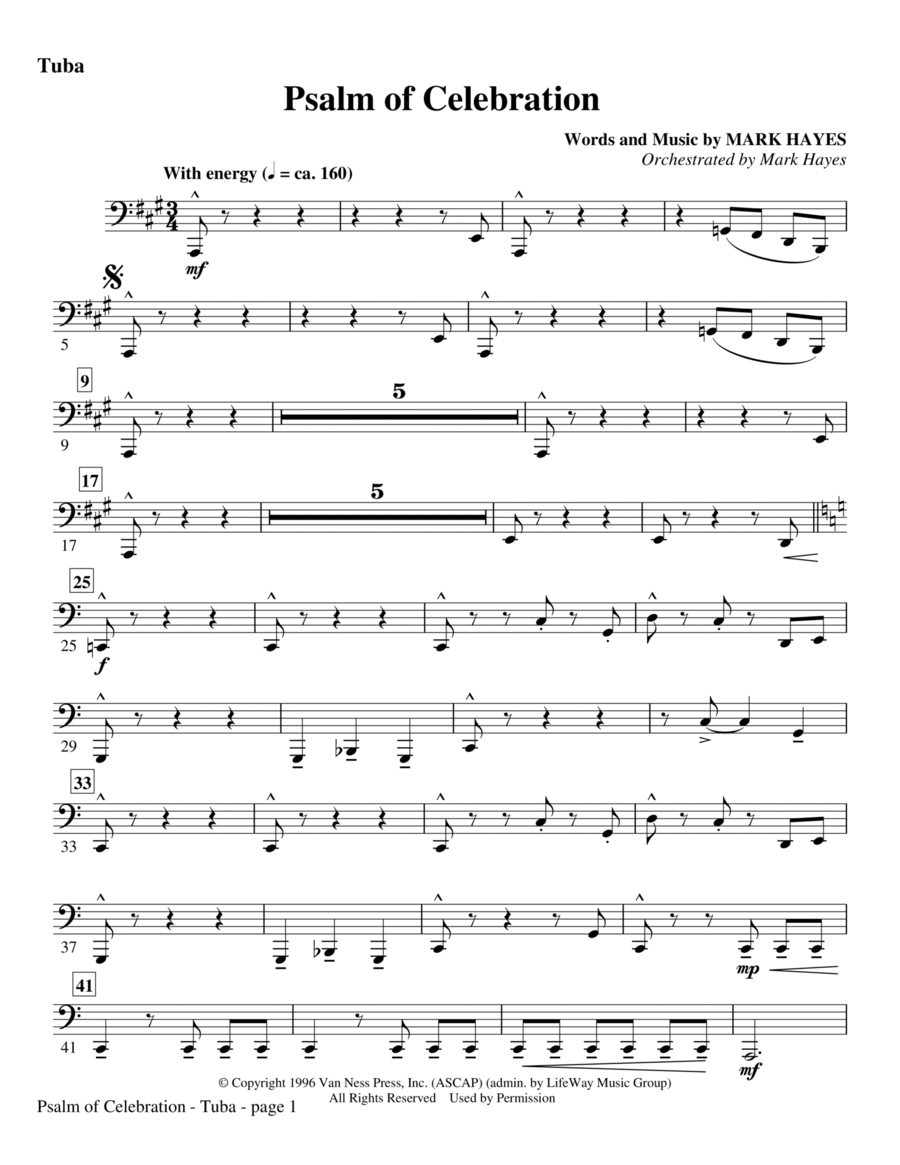 Psalm of Celebration - Tuba
