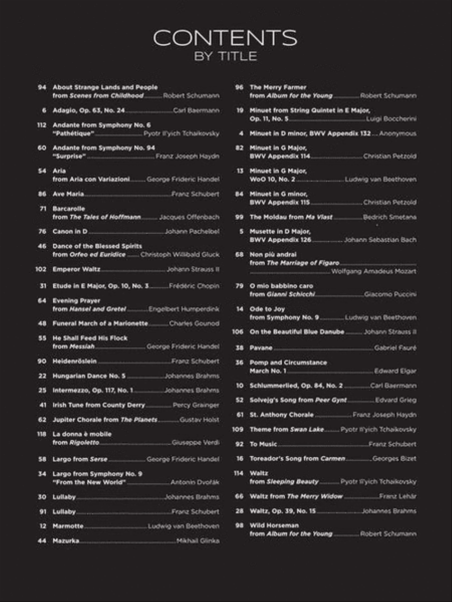 First 50 Classical Pieces You Should Play on the Clarinet Clarinet Solo scores gallery preview page 3