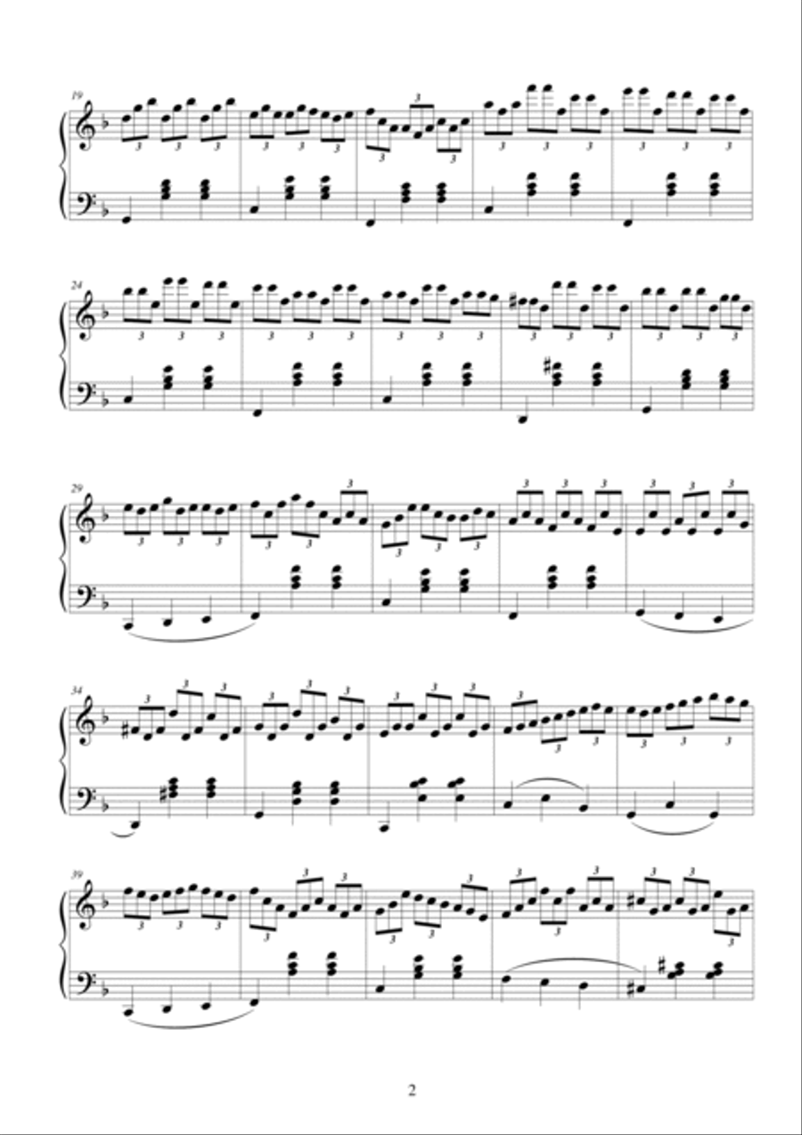 2 Waltzes for piano - CS059 4-Part scores gallery preview page 2