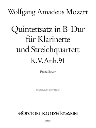 Quintettsatz in B-flat major KV Anh. 91