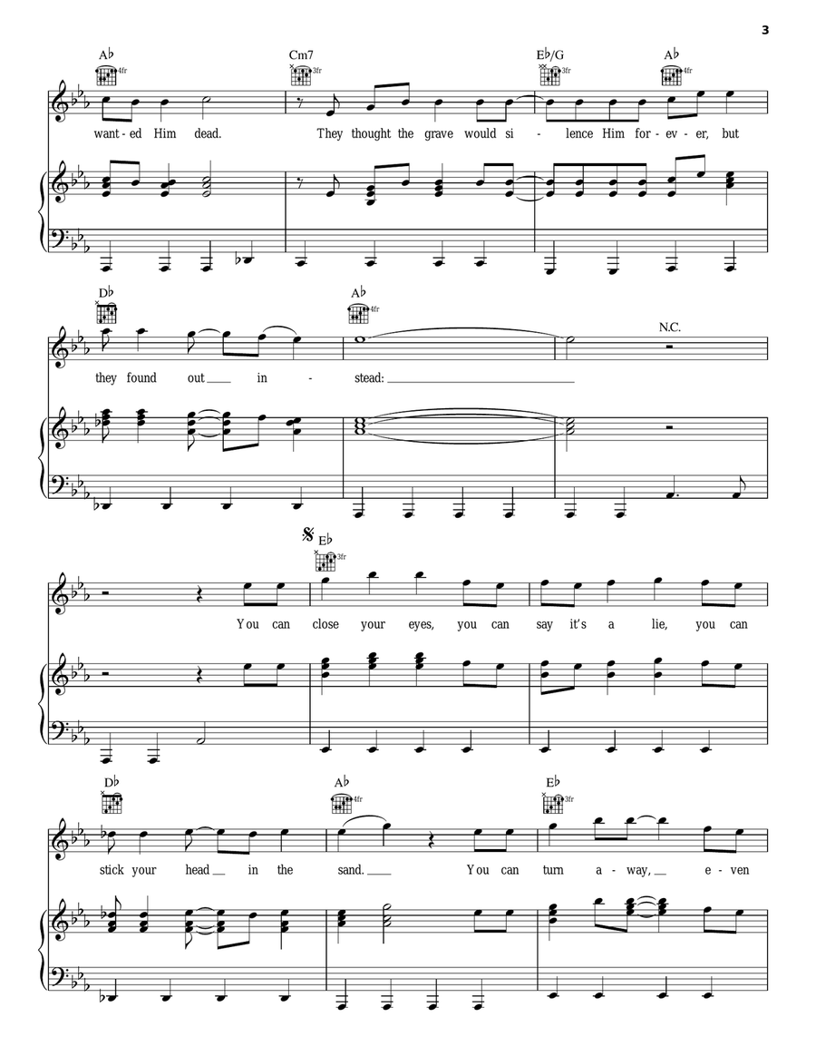 Can't Keep A Good Man Down Acoustic Guitar scores gallery preview page 3