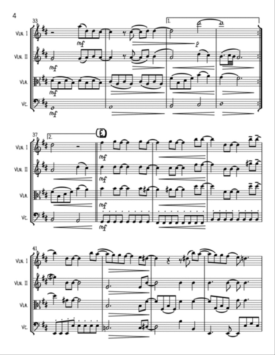 From The Heart String Quartet scores gallery preview page 4