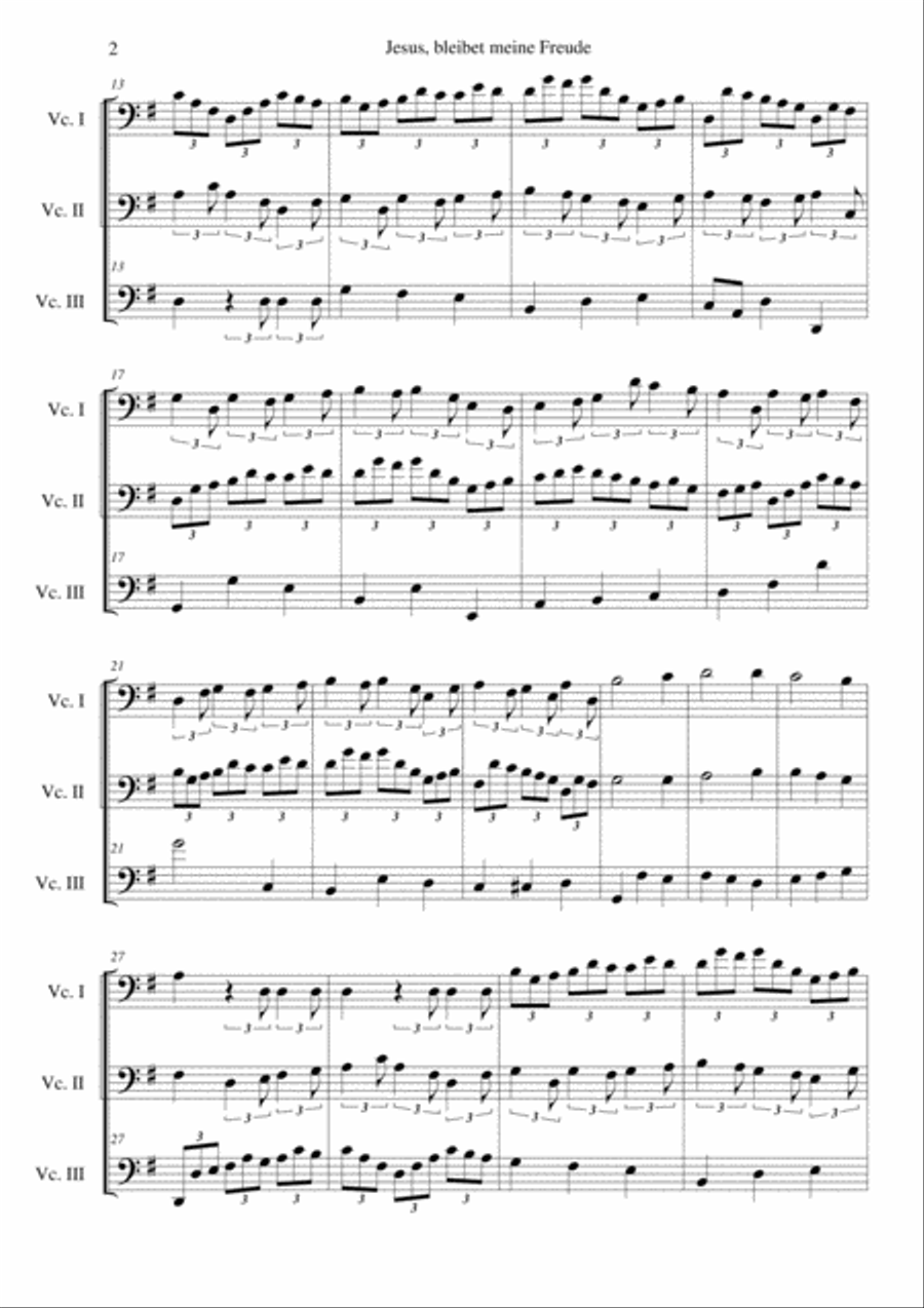 Jesus Bleibet Meine Freude (Choral From Cantata BWV 155) Choir scores gallery preview page 2