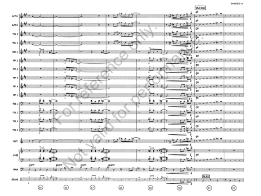 Shades On, Roof Down! Jazz Ensemble scores gallery preview page 10