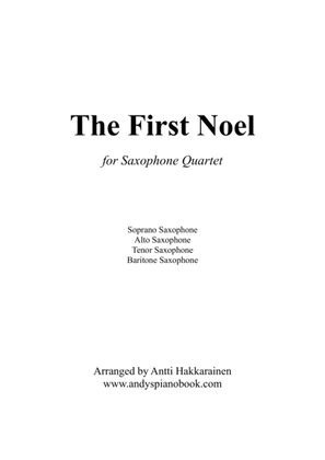 Book cover for The First Noel - Saxophone Quartet