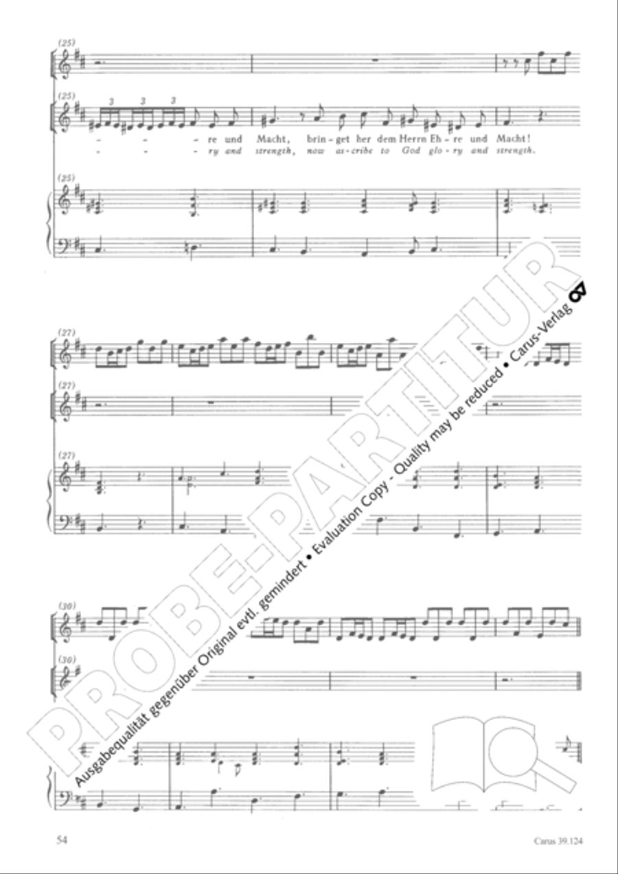Sing to the Lord a new song (Singet dem Herrn ein neues Lied) 4-Part scores gallery preview page 55