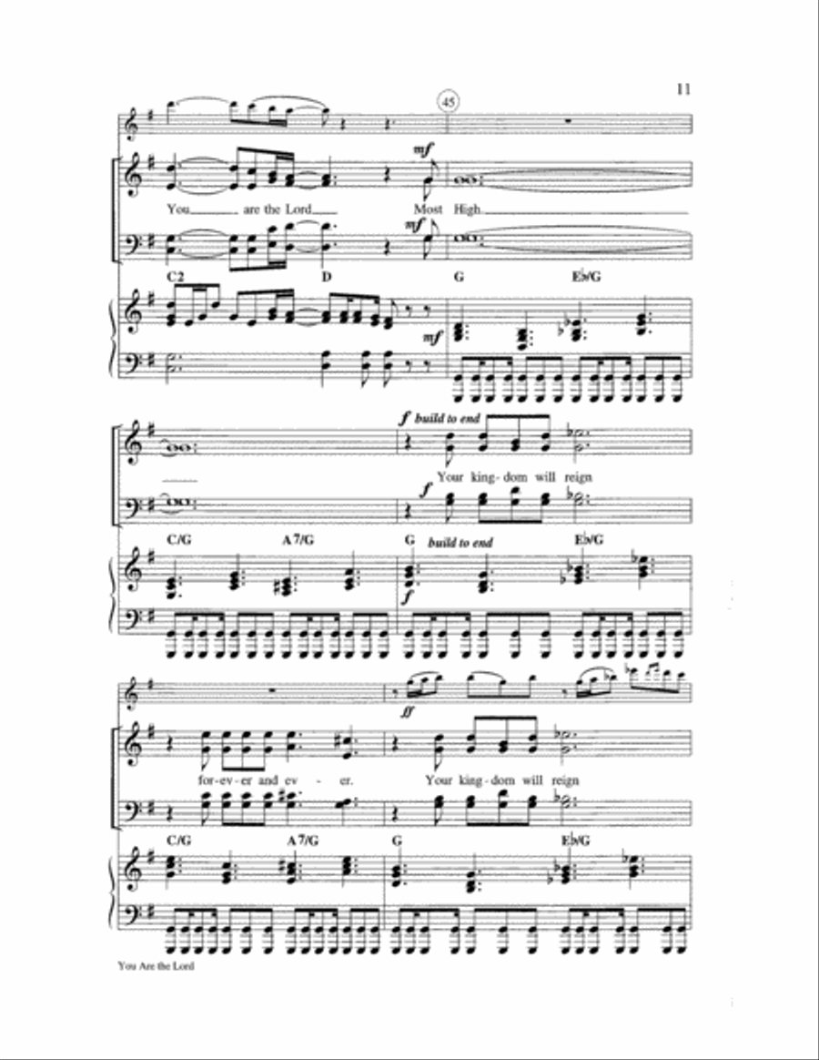 You Are the Lord Choir scores gallery preview page 11