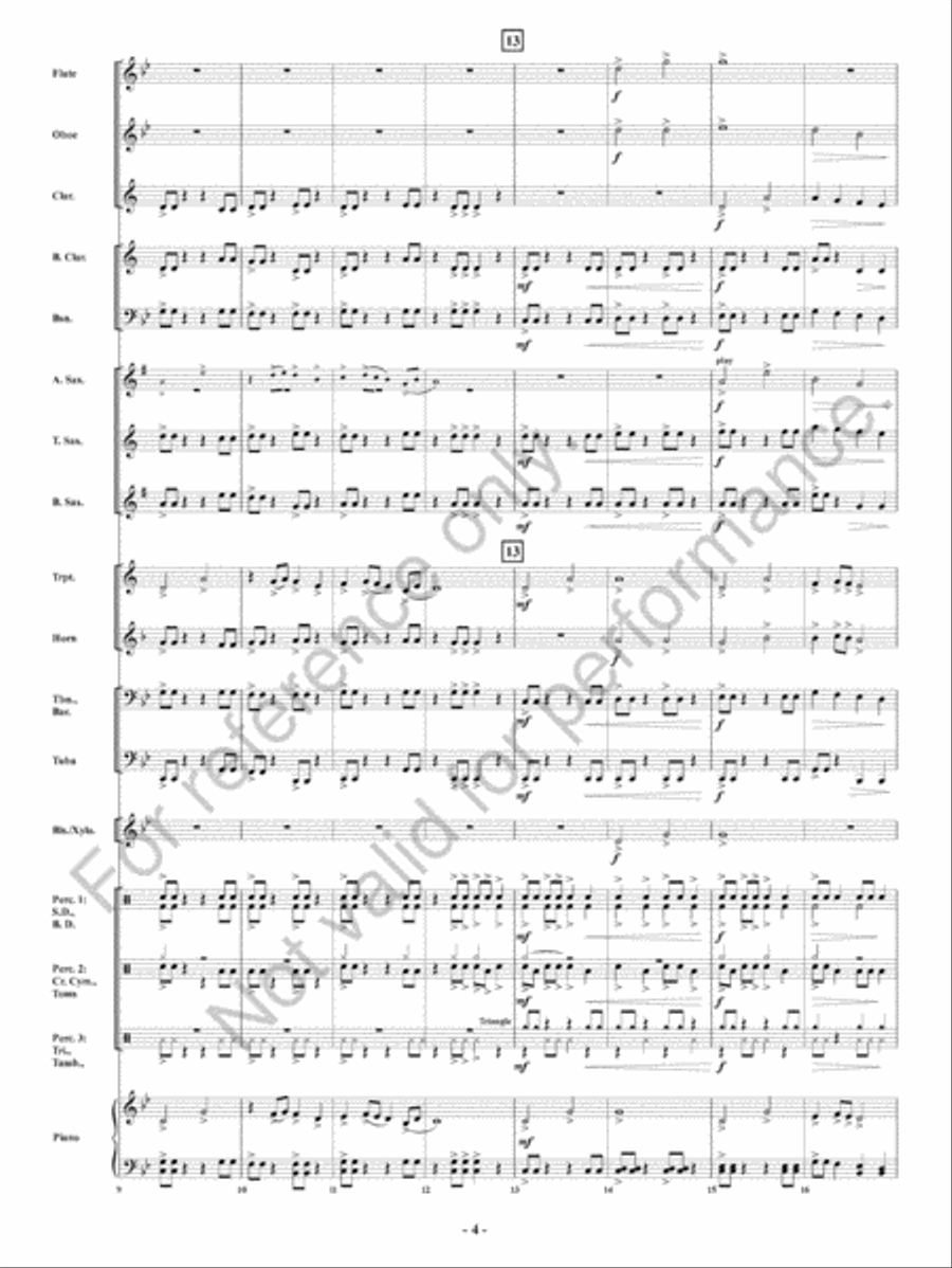 Alien Crossfire! Alien Crossfire! Concert Band scores gallery preview page 5