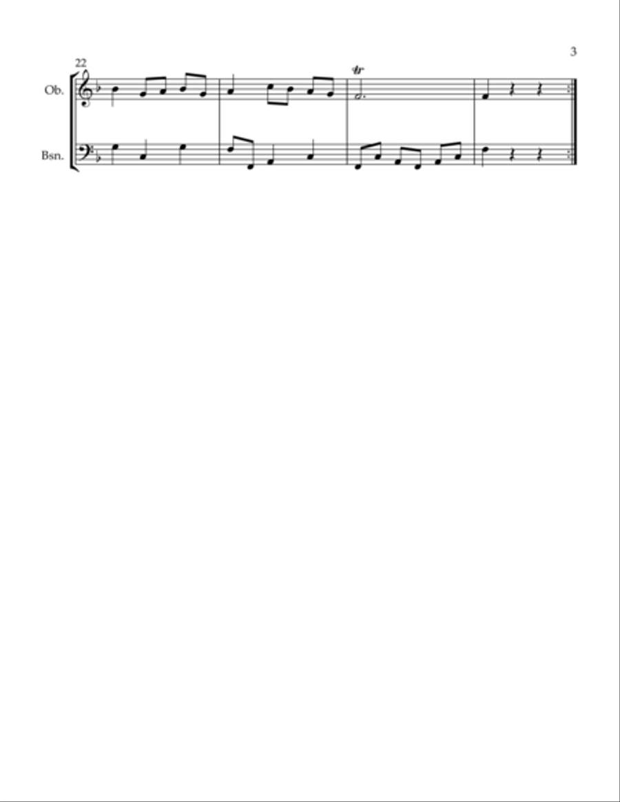 French Horn Piece French Horn Piece Woodwind Duet scores gallery preview page 3