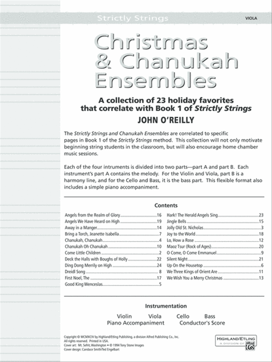 Christmas and Chanukah Ensembles Chamber Orchestra scores gallery preview page 2
