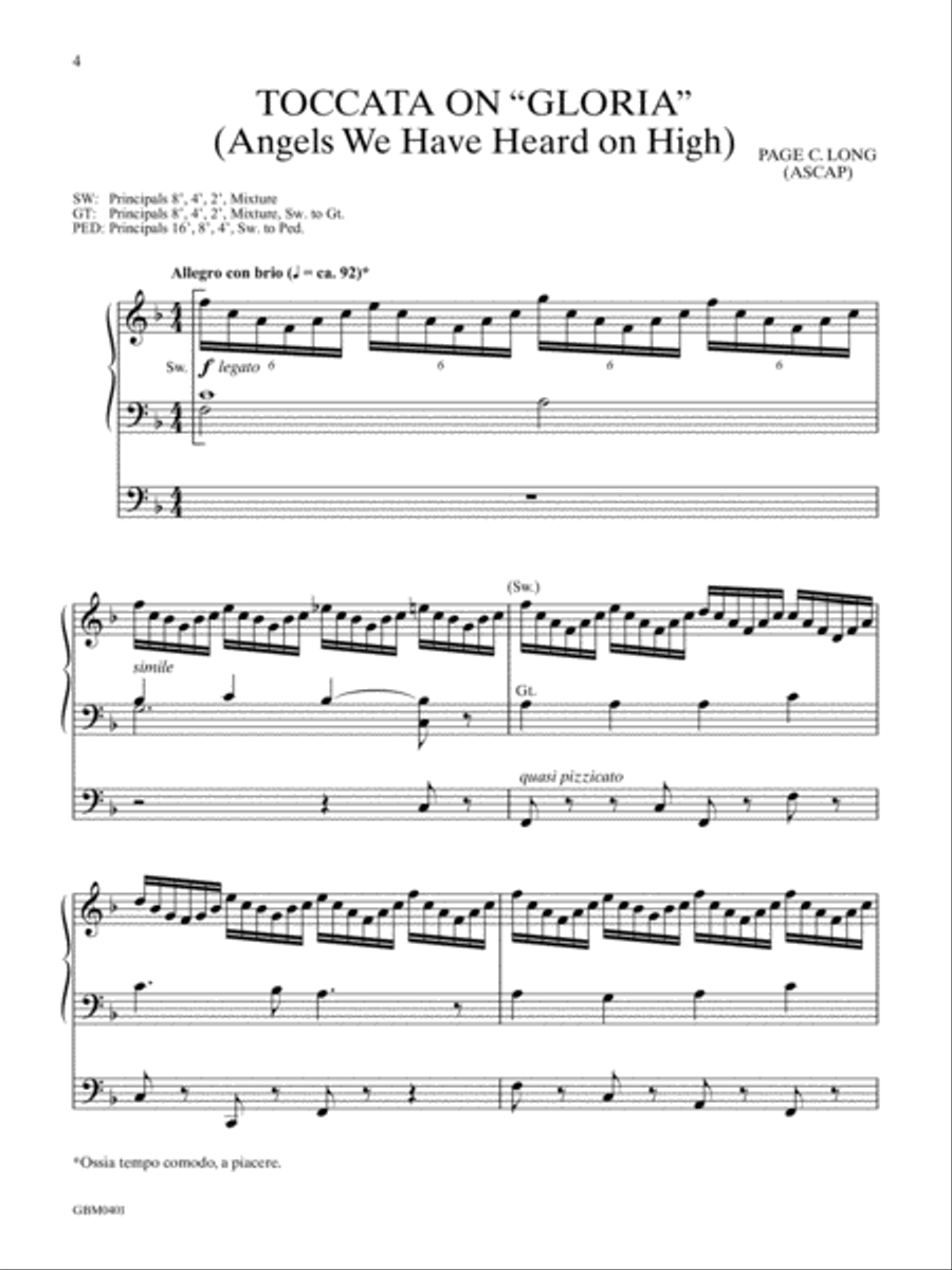 Toccatas on Christmastide Carols Organ scores gallery preview page 3