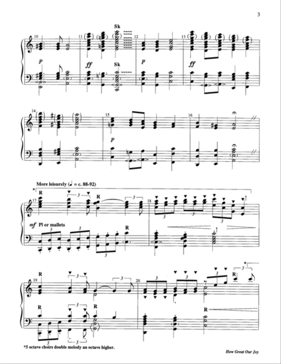 How Great Our Joy How Great Our Joy 5-Octaves scores gallery preview page 10