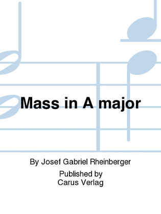 Book cover for Mass in A major
