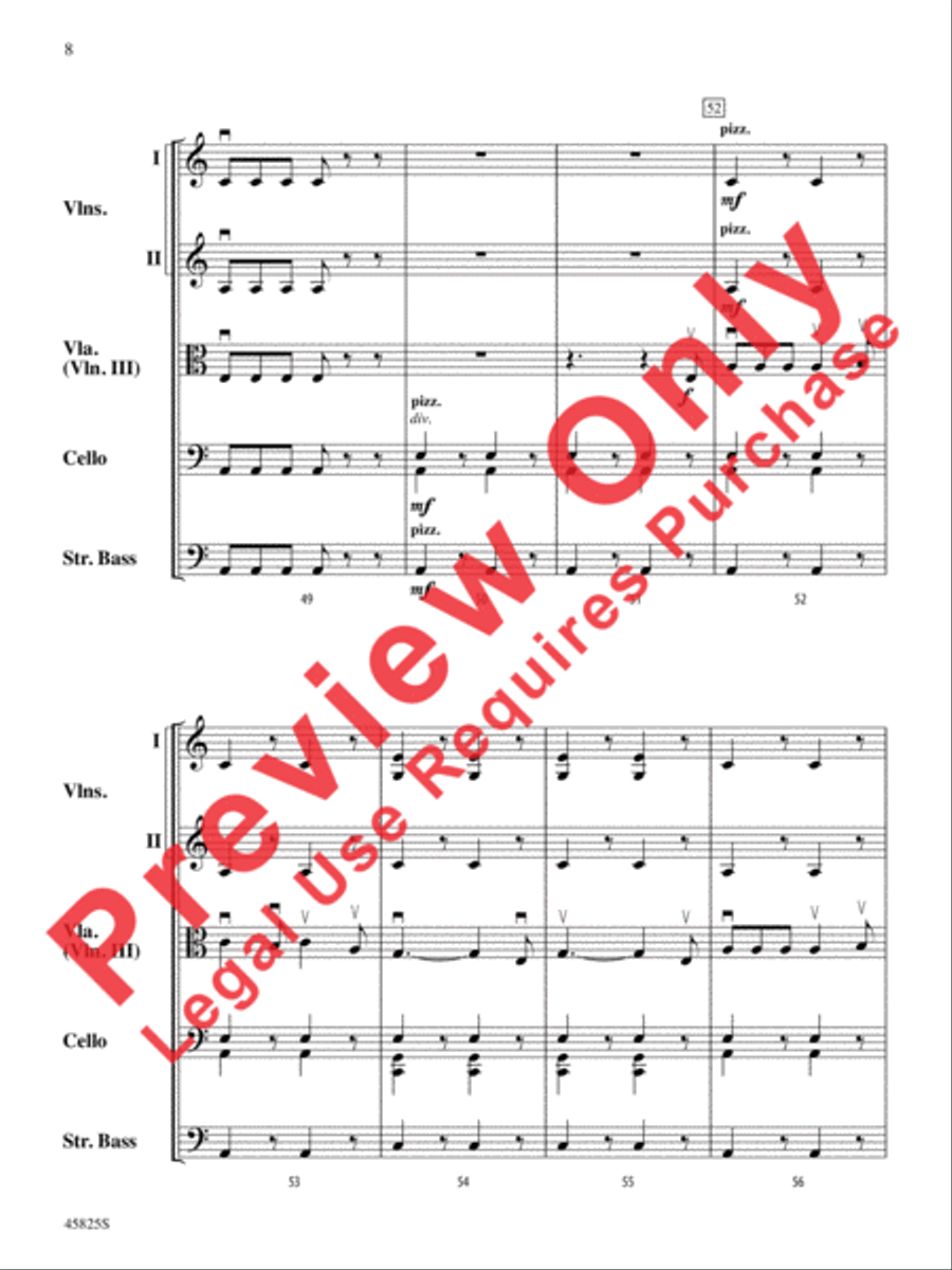 When Johnny Comes Marching Home String Orchestra scores gallery preview page 8