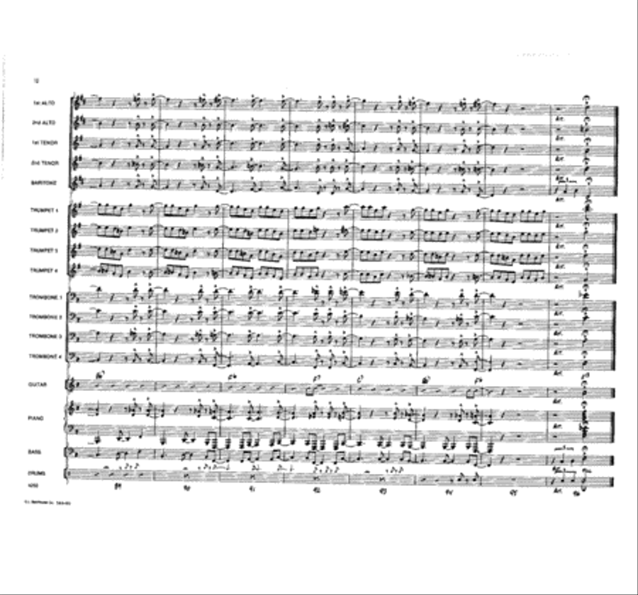 Bugle Boogie Blues Jazz Ensemble scores gallery preview page 12