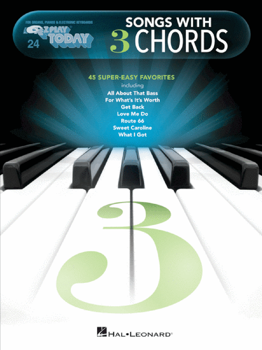 Songs with 3 Chords Electronic Keyboard scores gallery preview page 1