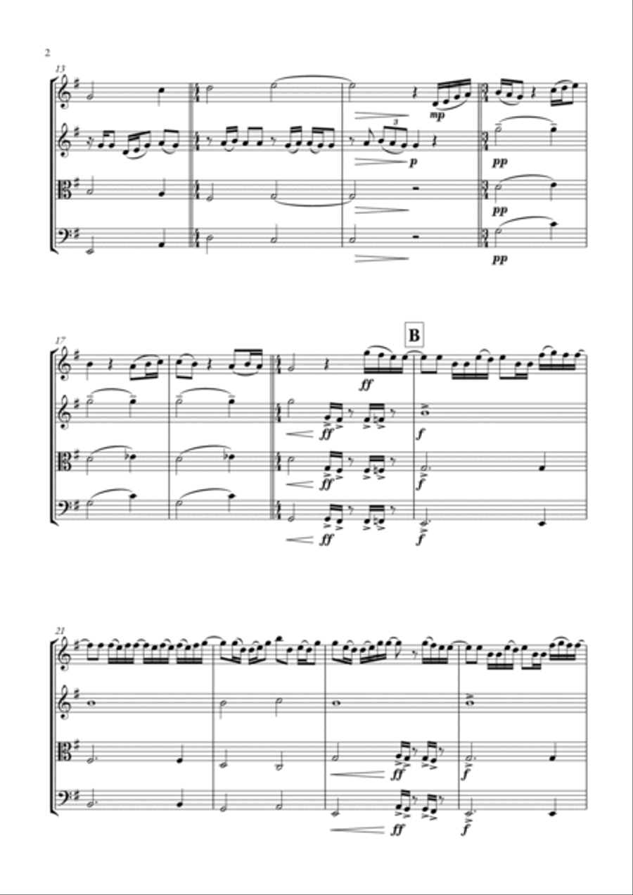 Take Me To Church String Quartet scores gallery preview page 2