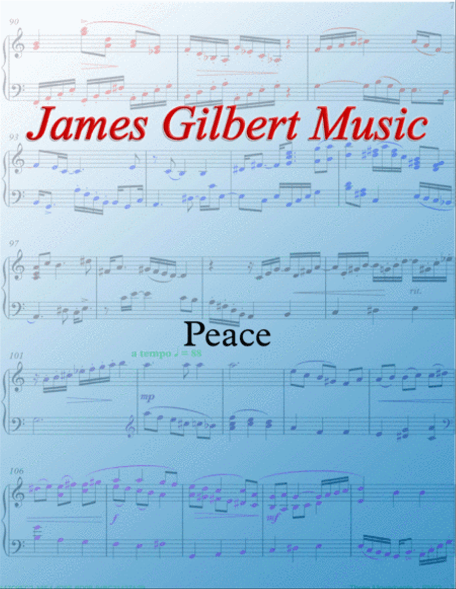 Peace Peace Organ Solo scores gallery preview page 1