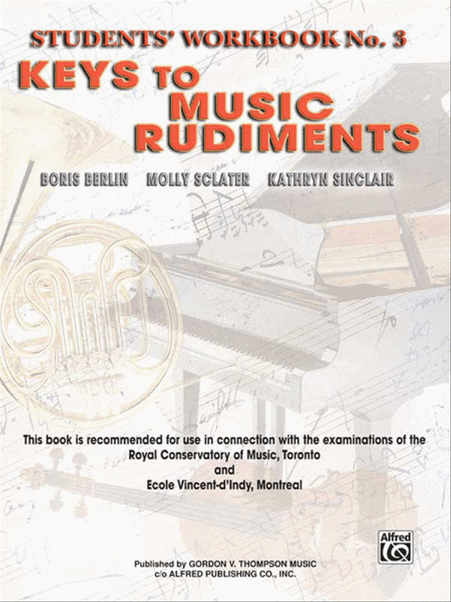 Keys to Music Rudiments Activity Books scores gallery preview page 1