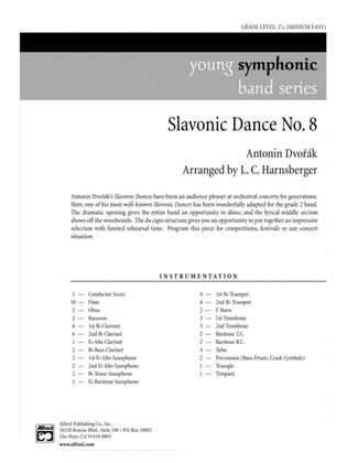 Book cover for Slavonic Dance No. 8: Score