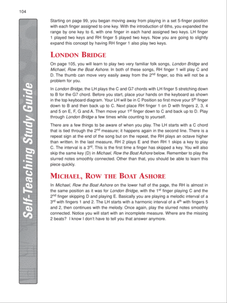 Alfred's Self-Teaching Adult Piano Course Piano Method scores gallery preview page 6