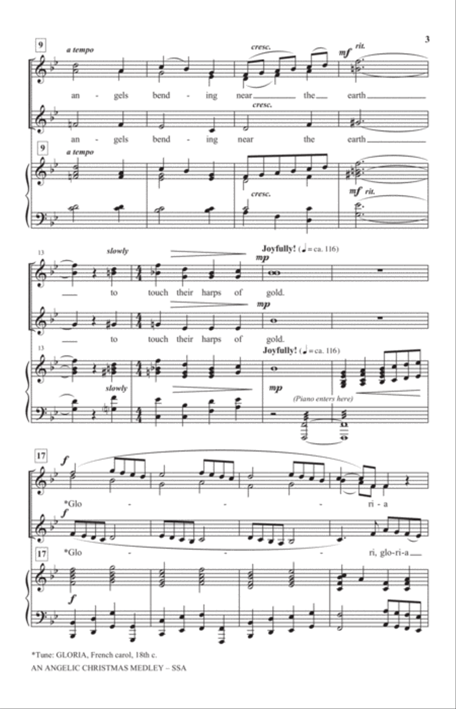 An Angelic Christmas Medley SSA scores gallery preview page 2