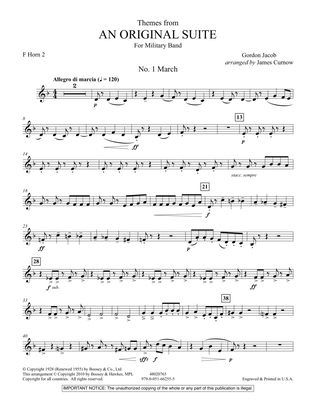 Themes from An Original Suite - F Horn 2