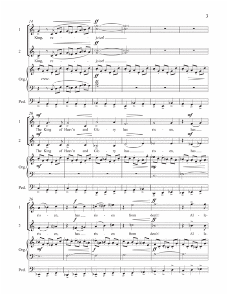 Windows of Grace: 4. O Sons and Daughters 2-Part scores gallery preview page 3