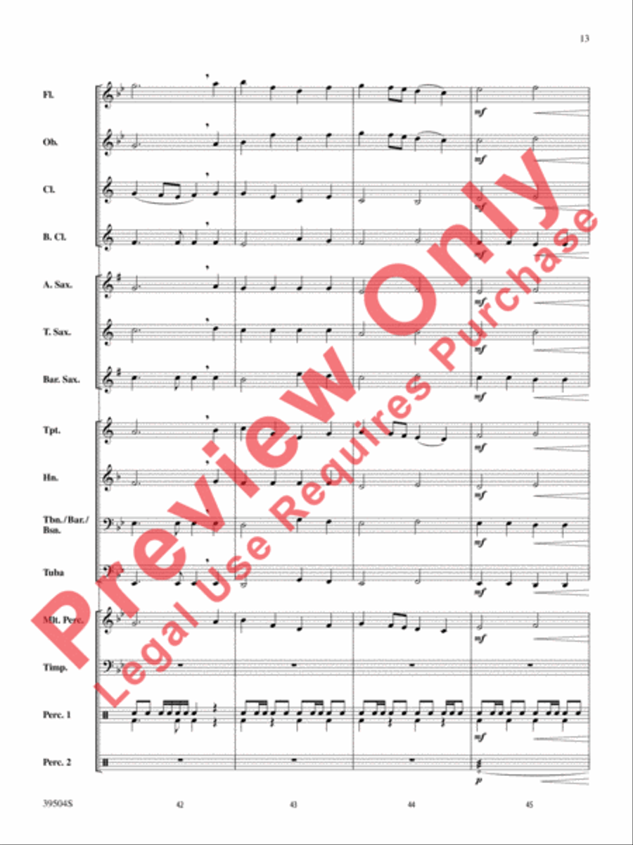 Encore! Concert Band scores gallery preview page 13