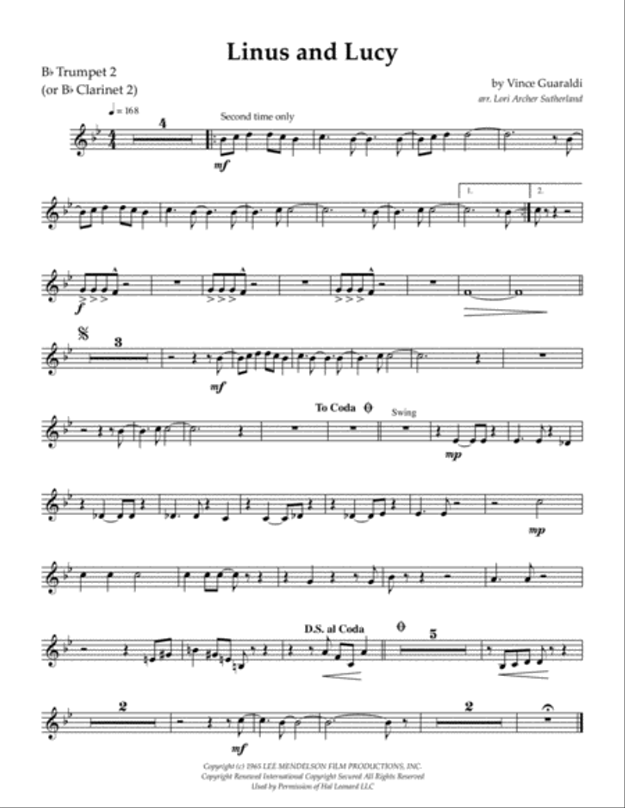 Linus And Lucy Jazz Ensemble scores gallery preview page 6