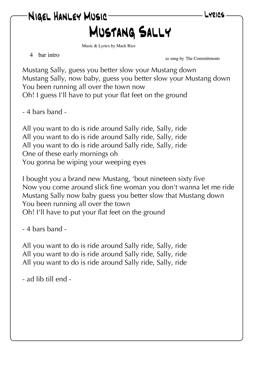 Mustang Sally Jazz Ensemble scores gallery preview page 4