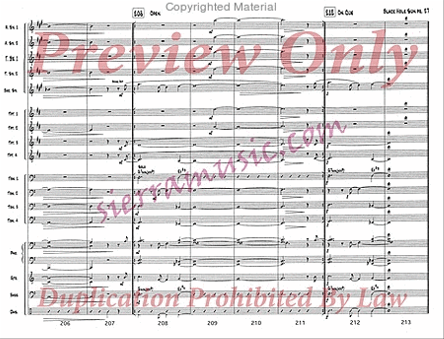Black Hole Sun Jazz Ensemble scores gallery preview page 28