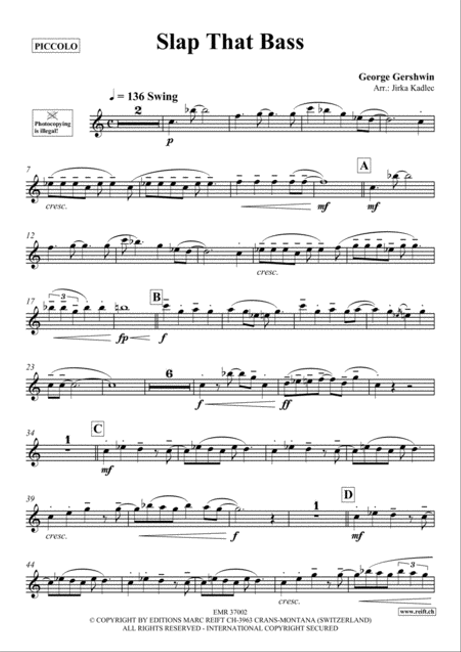 Slap That Bass Piccolo scores gallery preview page 2