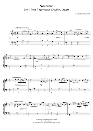 Nocturne (No.1 from 7 Morceaux de salon, Op.10)