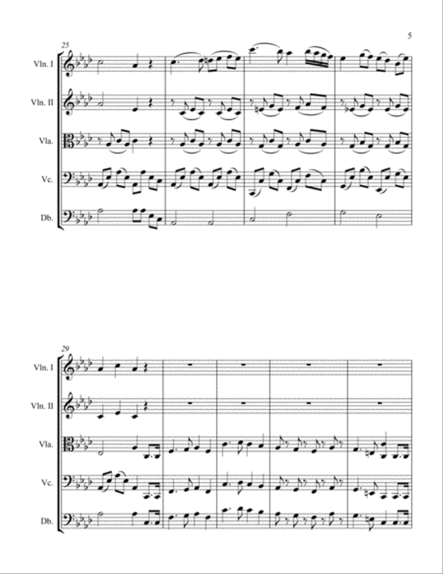 Lincoln's Funeral March String Orchestra scores gallery preview page 5