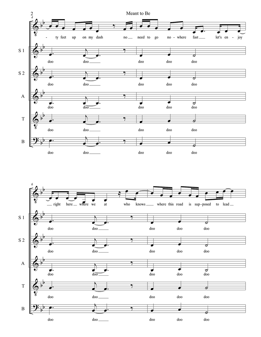 Meant To Be Divisi scores gallery preview page 2