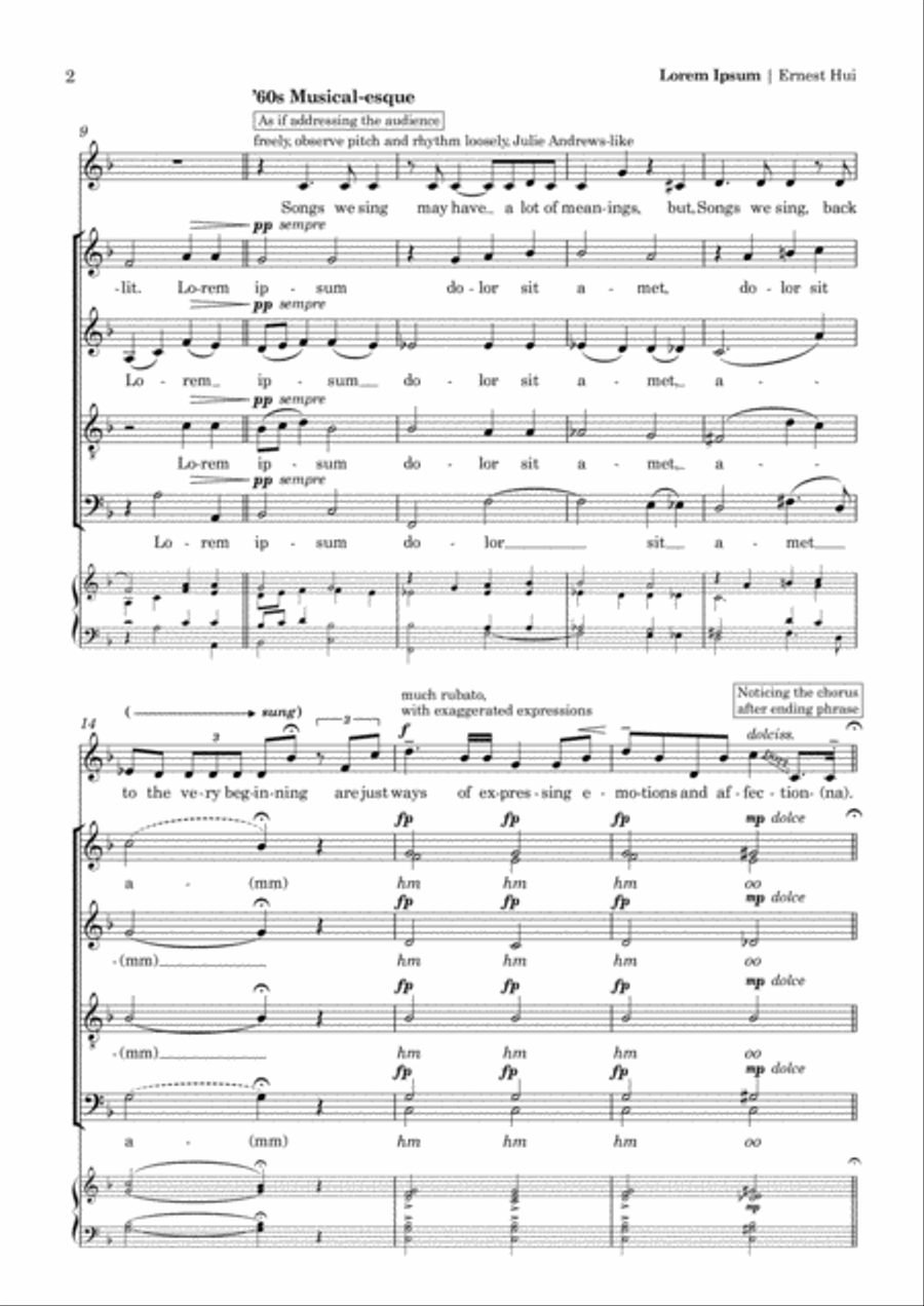 Lorem Ipsum (2011) Lorem Ipsum (2011) 4-Part scores gallery preview page 2