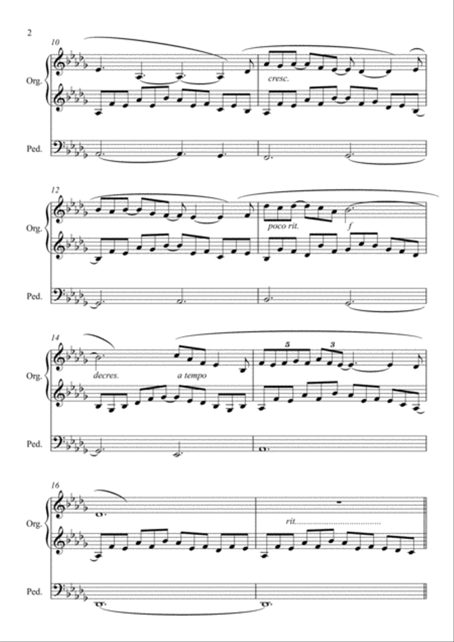 Love divine, all loves excelling Organ Solo scores gallery preview page 2