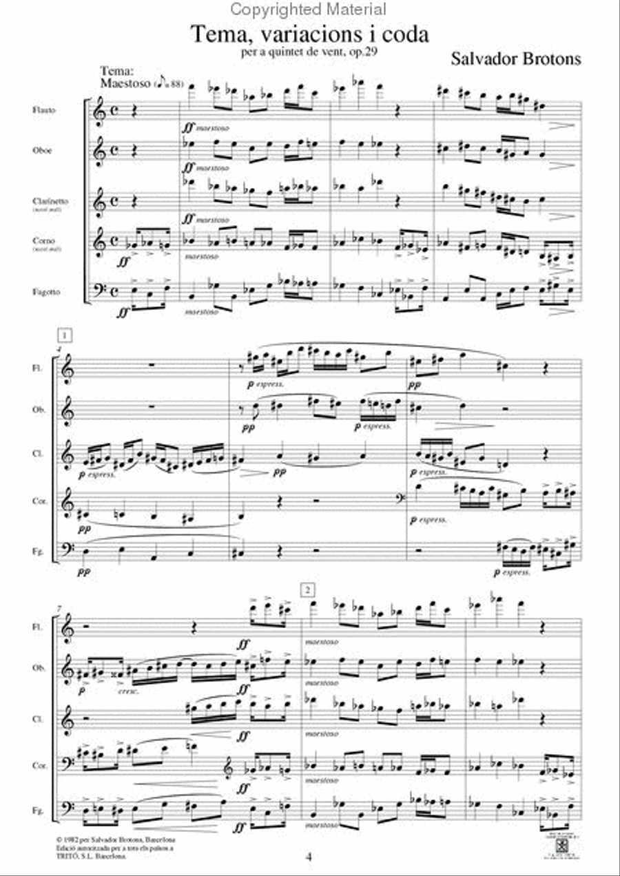 Tema, variacions i coda Score scores gallery preview page 2