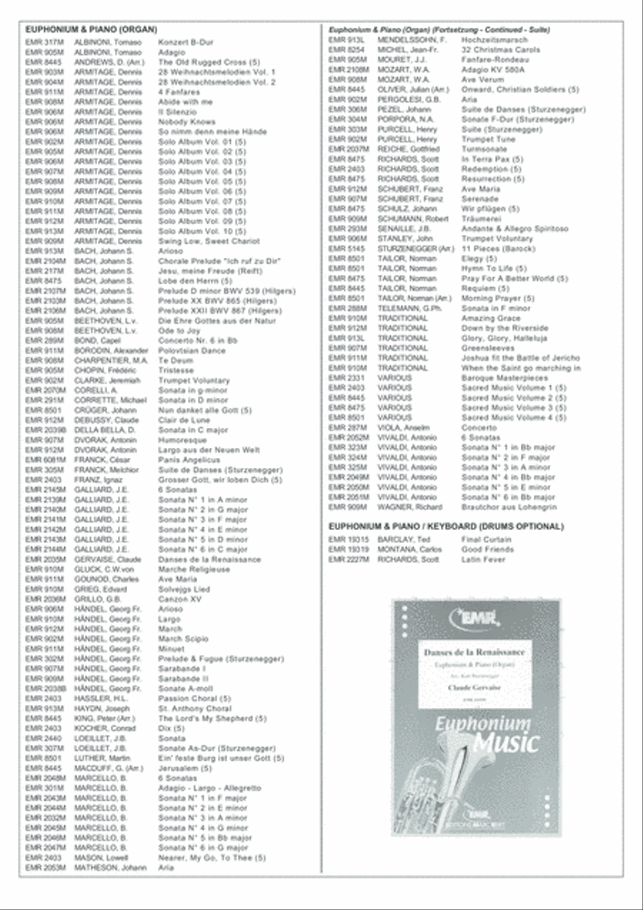 Ave Maria Euphonium scores gallery preview page 6