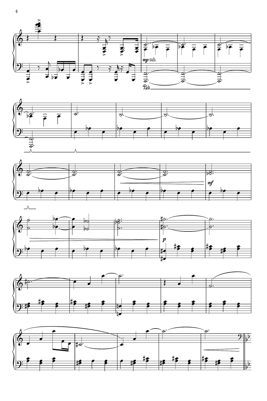 Prelude To War Piano Solo scores gallery preview page 6