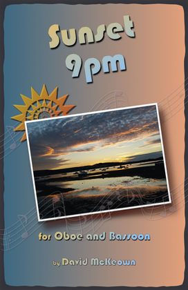 Book cover for Sunset 9pm, for Oboe and Bassoon Duet