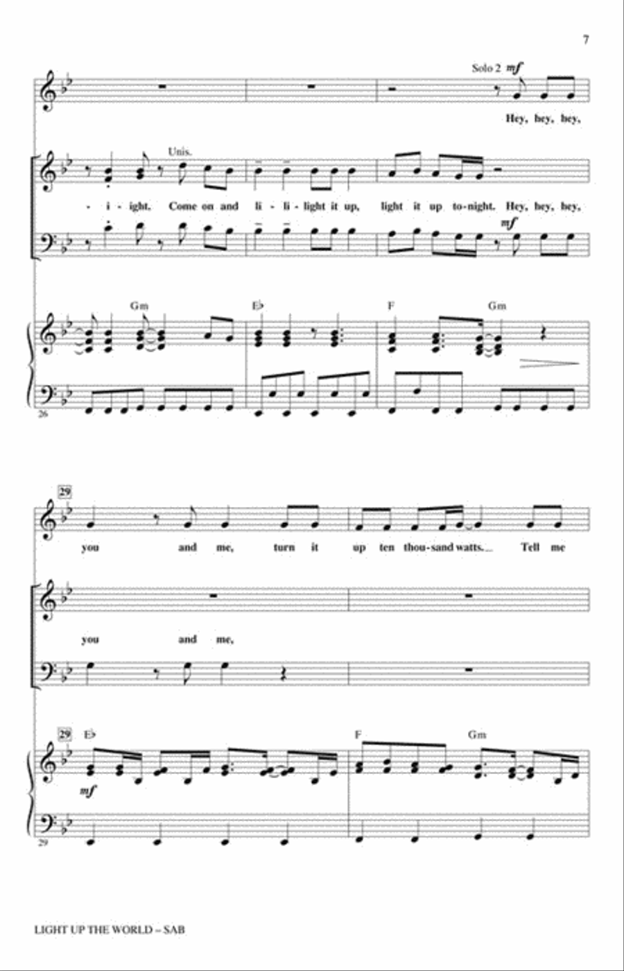 Light Up the World 3-Part scores gallery preview page 3