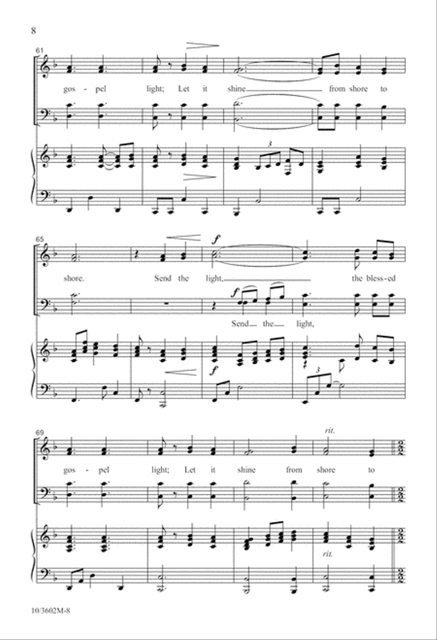 Send the Light 4-Part scores gallery preview page 9