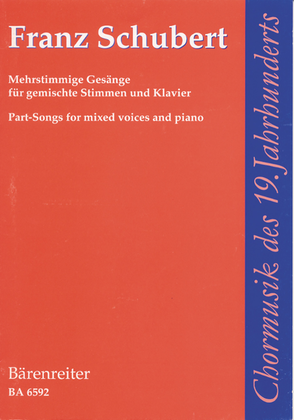 Book cover for Mehrstimmige Gesange for Mixed Voices and Piano