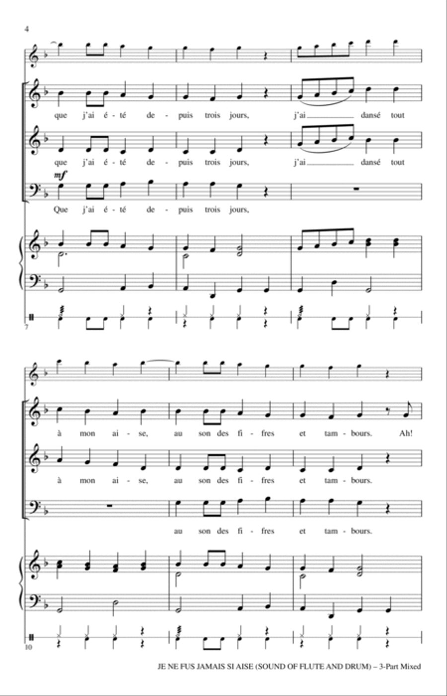 Je Ne Fus Jamais Si Aise 3-Part scores gallery preview page 2