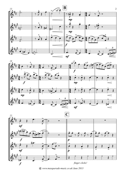 Saxofrolic (SATB Saxophone Quartet) image number null